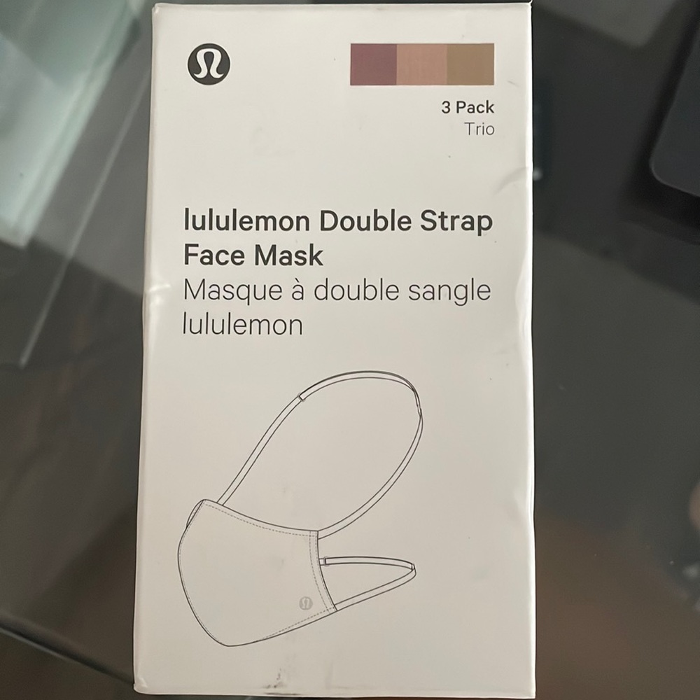 Lulu face masks 3pack never opened